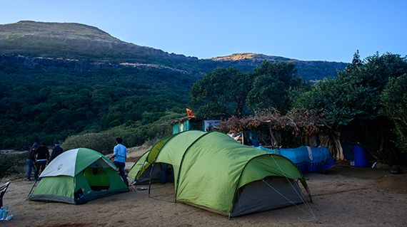 Campsite at Hasrishchandragad